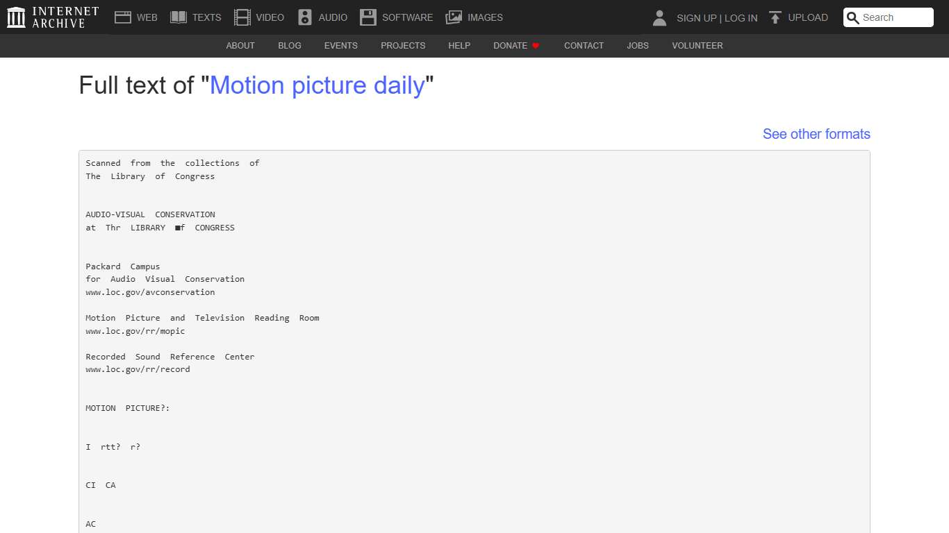 Full text of "Motion picture daily"